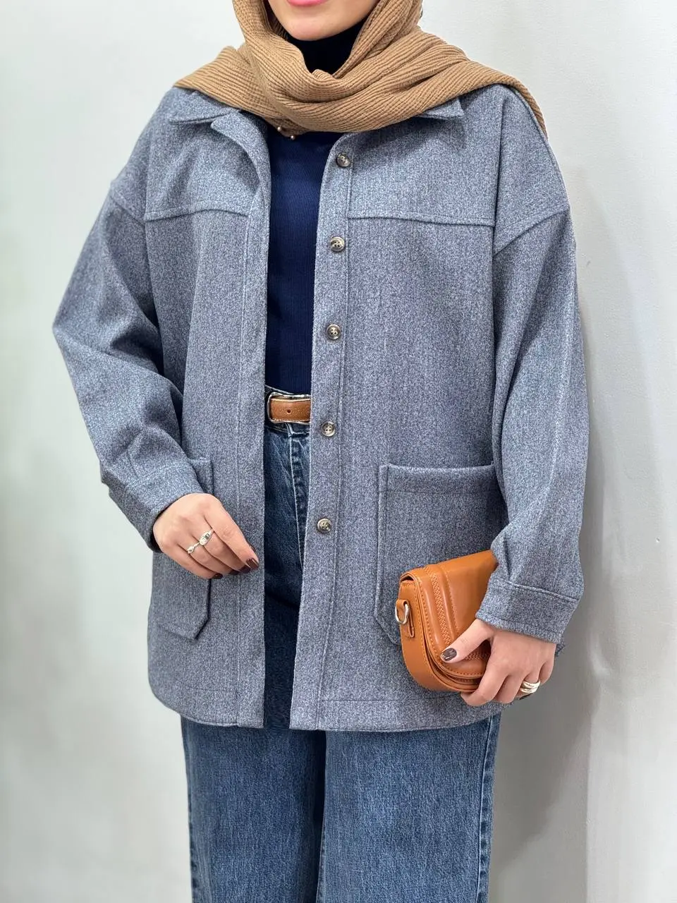 پالتو فوتر جلو دکمه آیسو ترلان